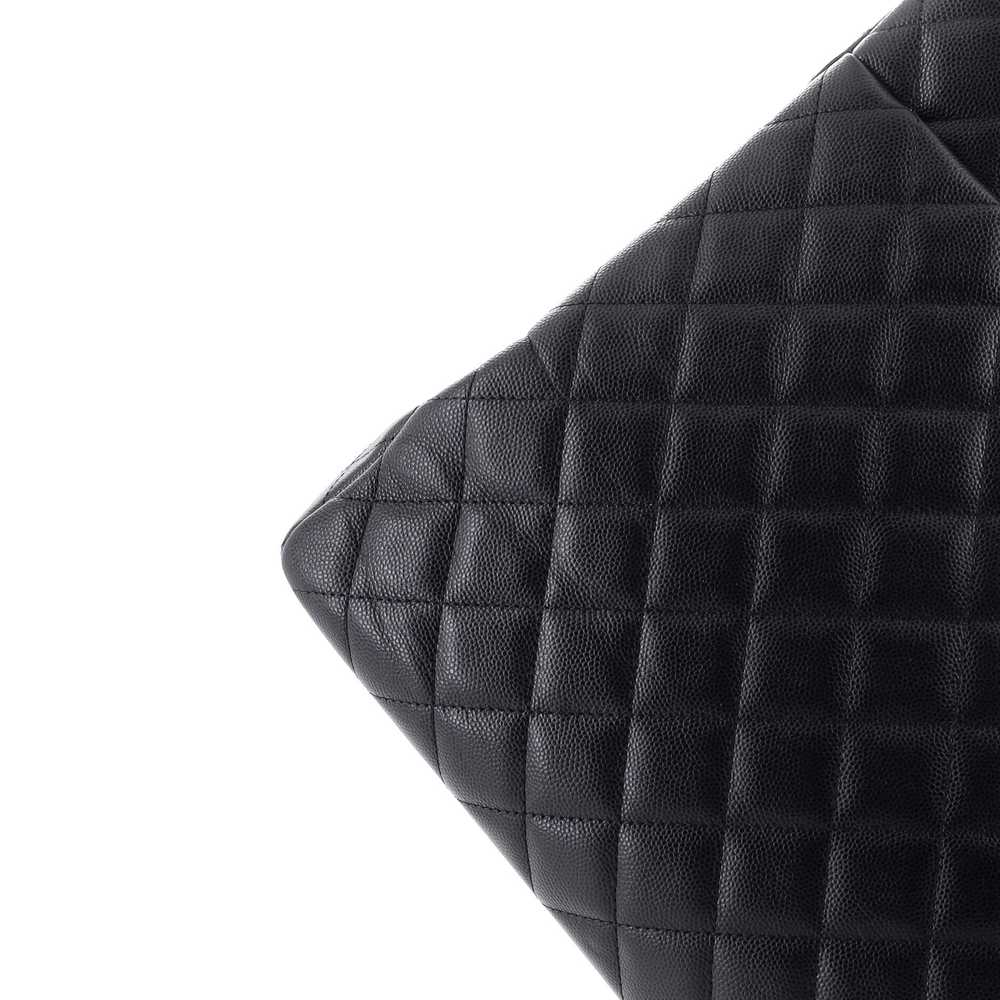 CHANEL Classic CC Shopping Tote Quilted Caviar La… - image 6