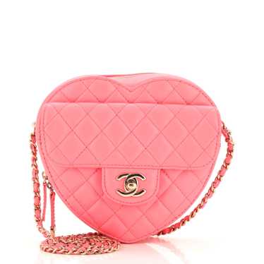 CHANEL CC in Love Heart Bag Quilted Lambskin