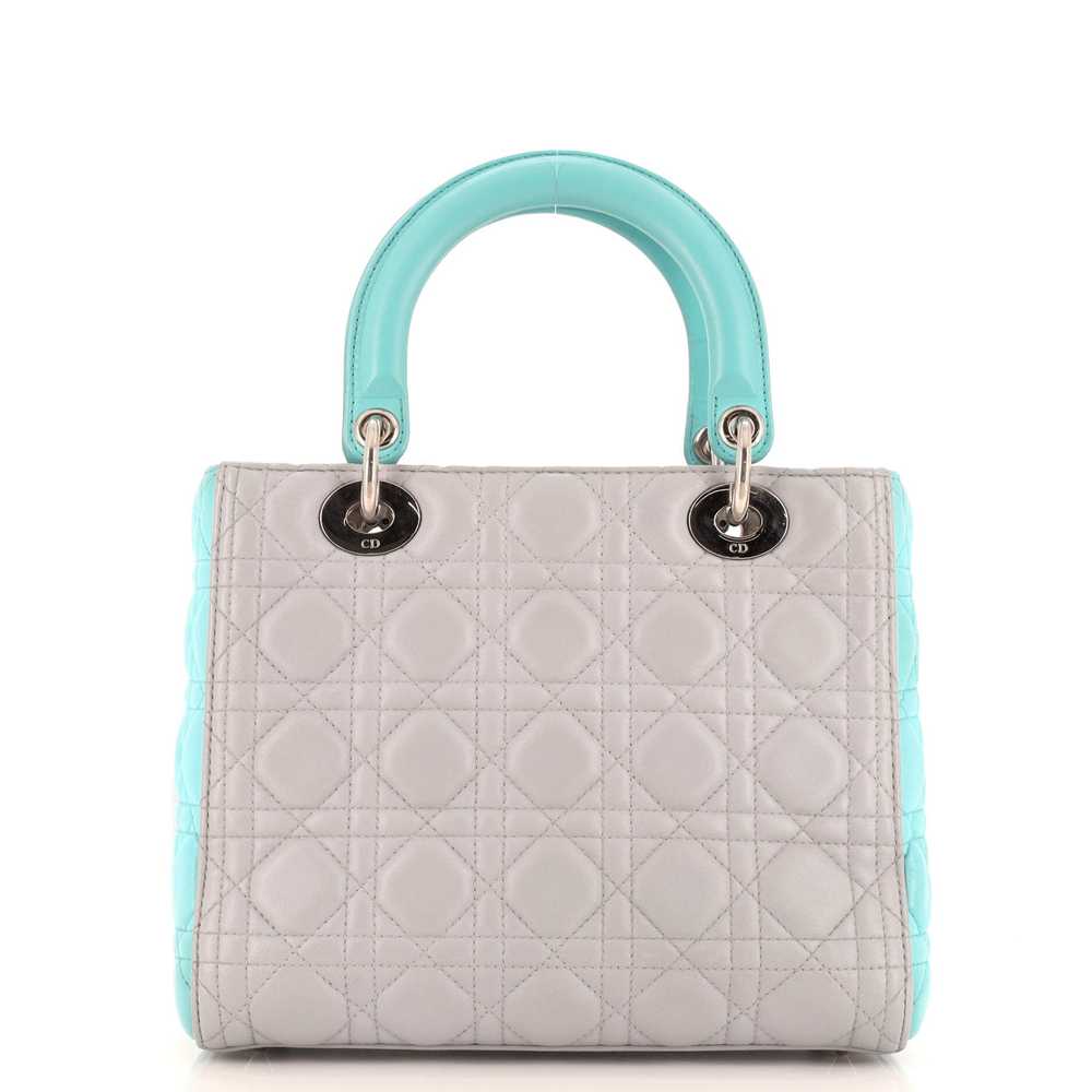 Christian Dior Lady Dior Bag Cannage Quilt Lambsk… - image 3