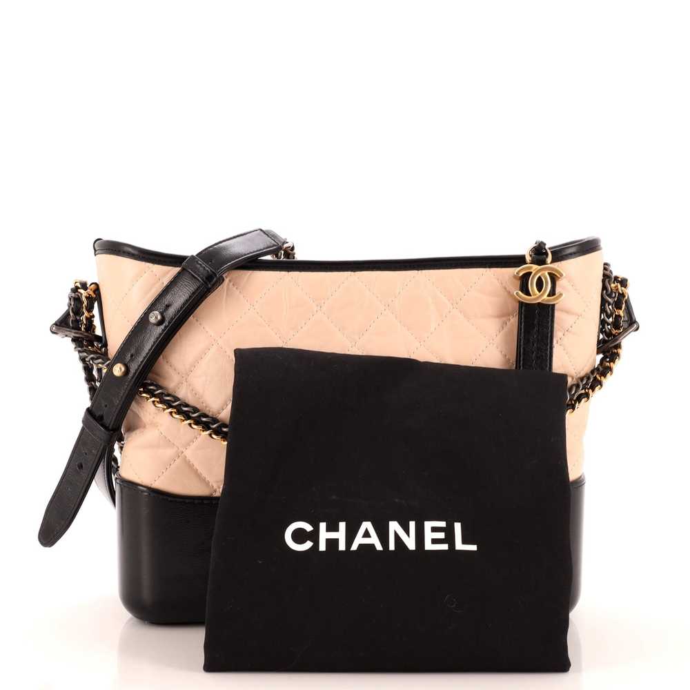 CHANEL Bicolor Gabrielle Hobo Quilted Aged Calfsk… - image 2