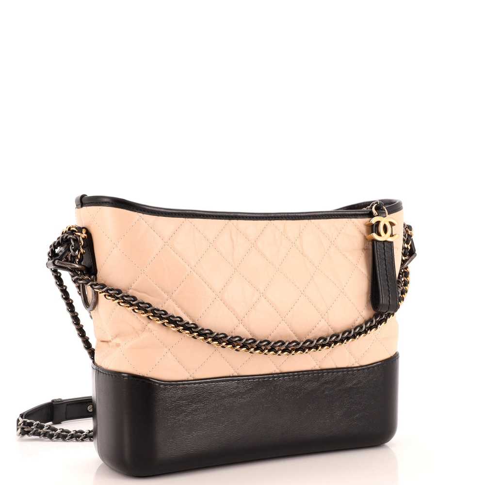 CHANEL Bicolor Gabrielle Hobo Quilted Aged Calfsk… - image 3