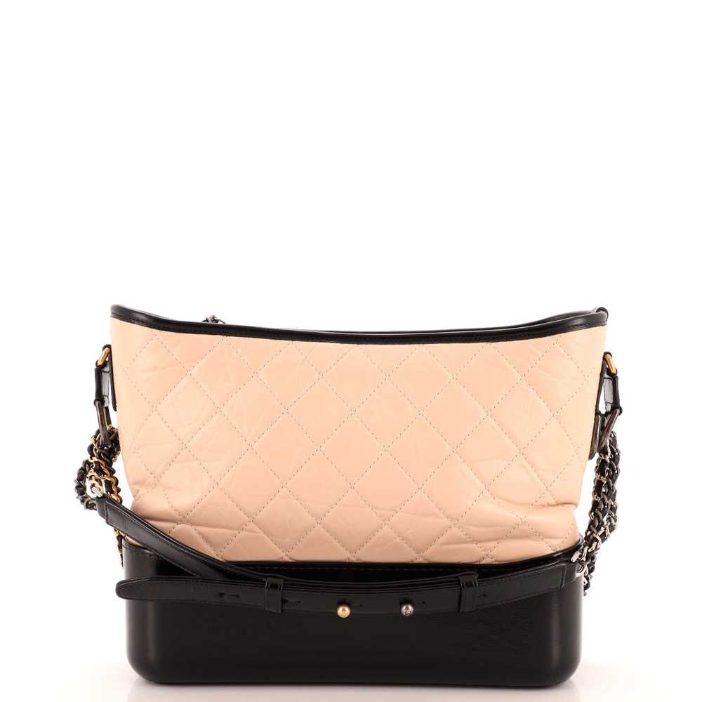 CHANEL Bicolor Gabrielle Hobo Quilted Aged Calfsk… - image 4