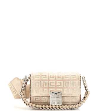 GIVENCHY 4G Woven Chain Top Handle Bag 4G Canvas S