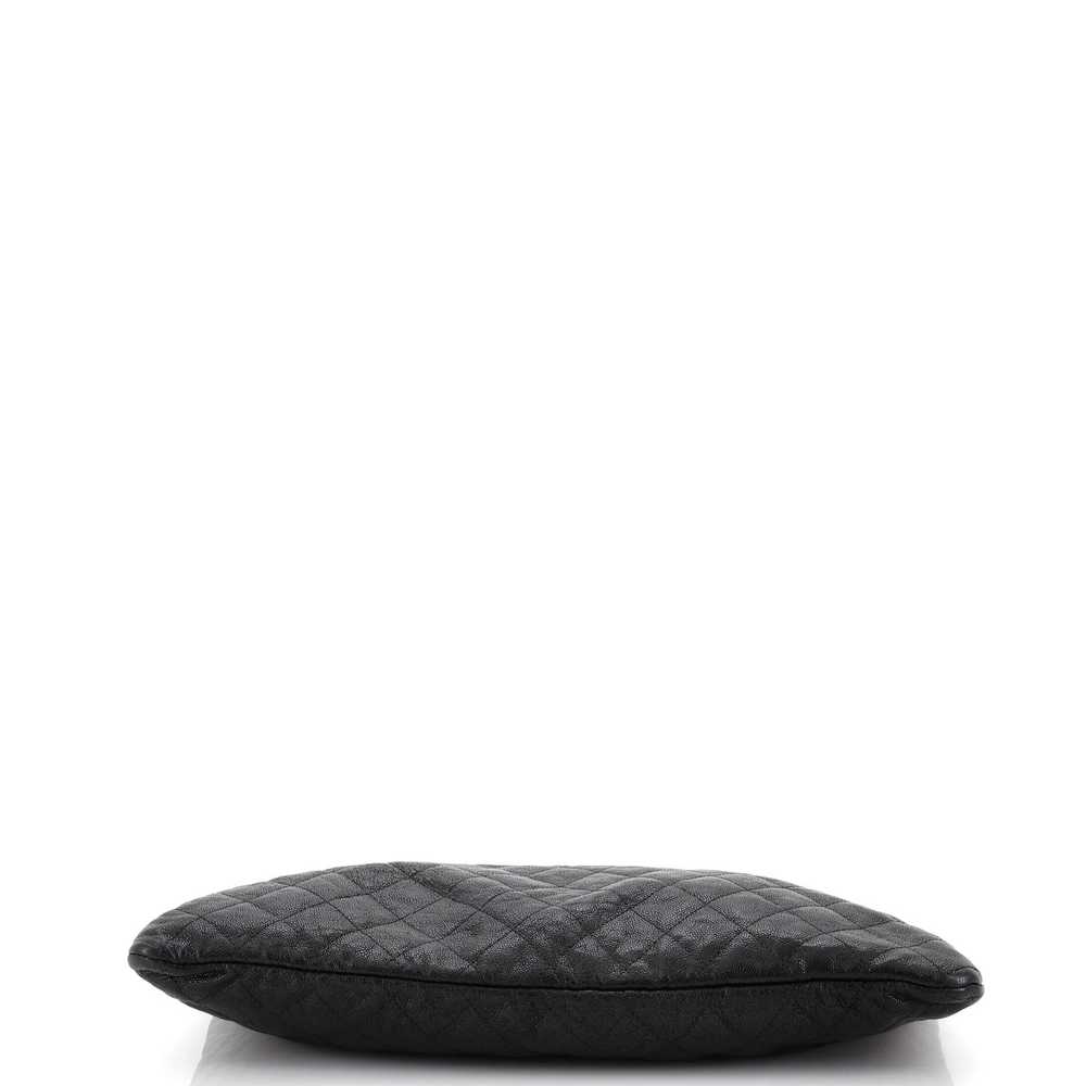 CHANEL Boy O Case Clutch Quilted Caviar Large - image 5