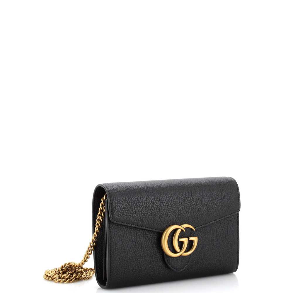 GUCCI GG Marmont Chain Wallet (Outlet) Leather Mi… - image 2