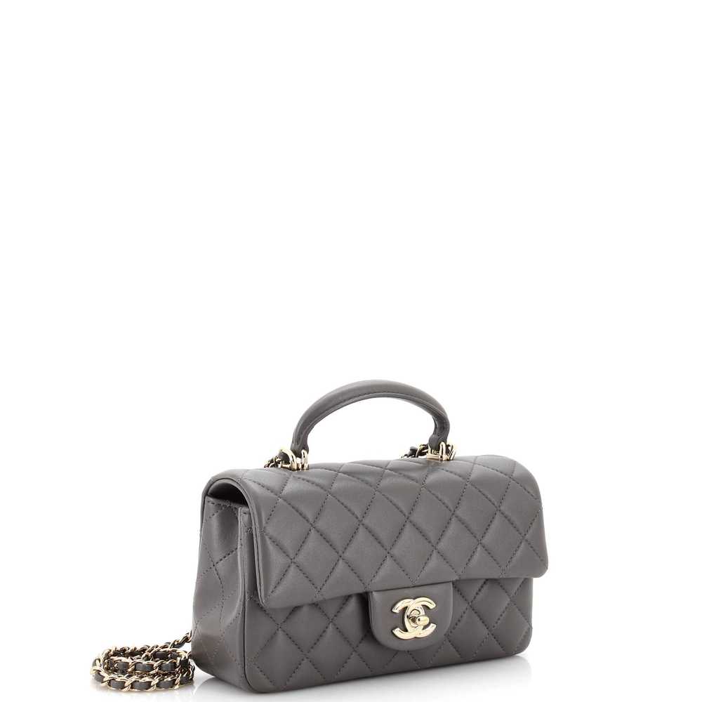 CHANEL Classic Single Flap Top Handle Bag Quilted… - image 3