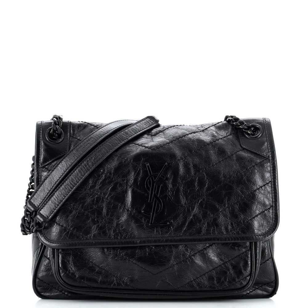 Saint Laurent Niki Chain Flap Bag Matelasse Chevr… - image 1