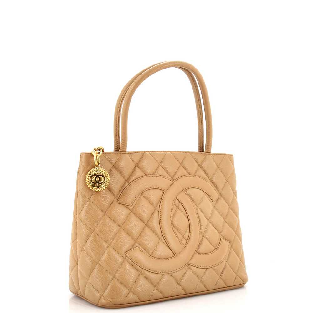 CHANEL Medallion Tote Quilted Caviar - image 2