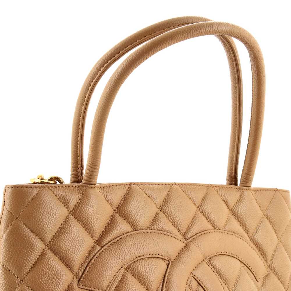 CHANEL Medallion Tote Quilted Caviar - image 6