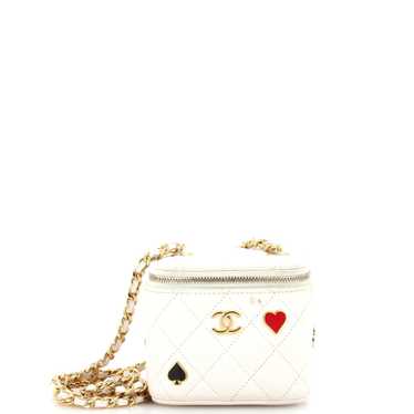 CHANEL Coco Casino Vanity Case with Chain Quilted 