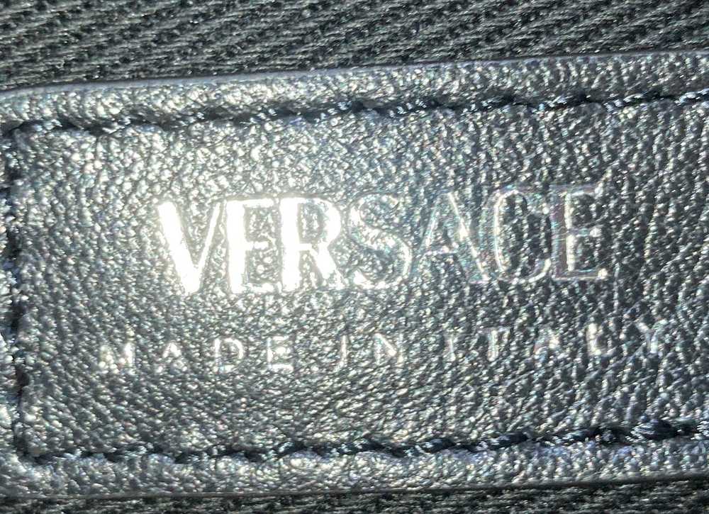 VERSACE Repeat Hobo Fringed Leather Mini - image 7