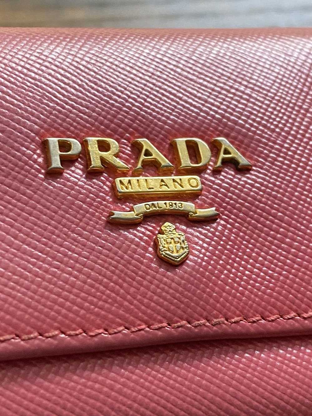 Prada Prada Saffiano metal leather key holder - image 2