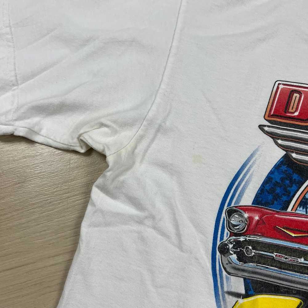 Vintage 00s Y2K Daytona Hotrod Racing Car T-shirt - image 3