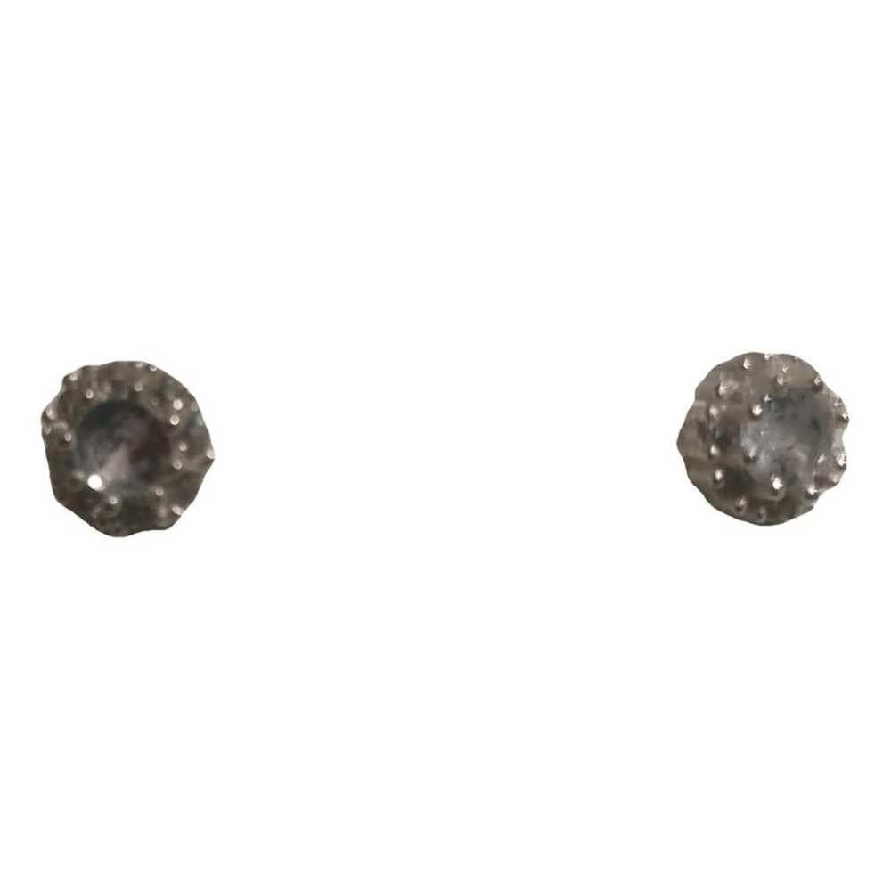 Non Signé / Unsigned Silver earrings - image 2