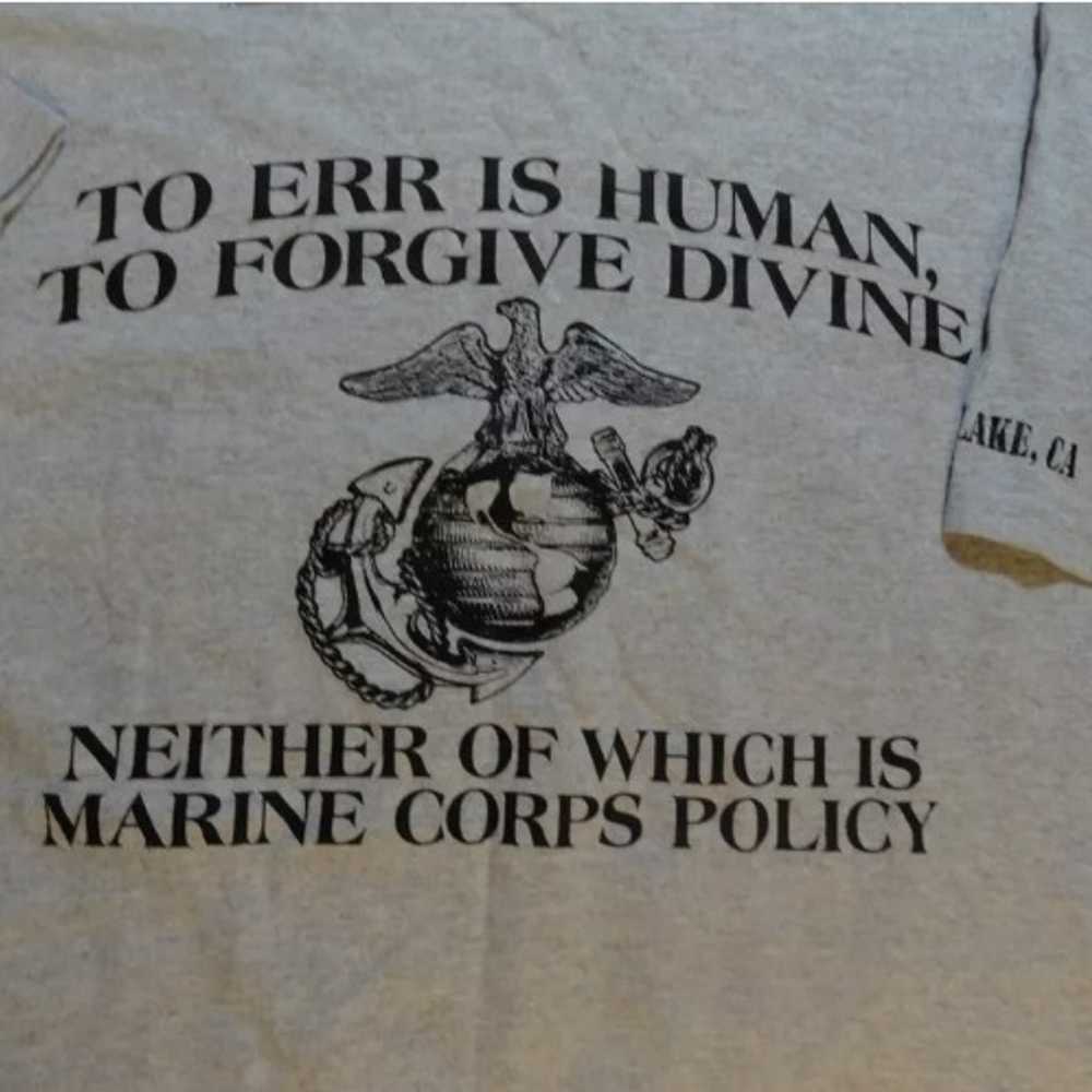 szLARGE DISC USMC MARINE CORPS TO ERR IS HUMAN TO… - image 8