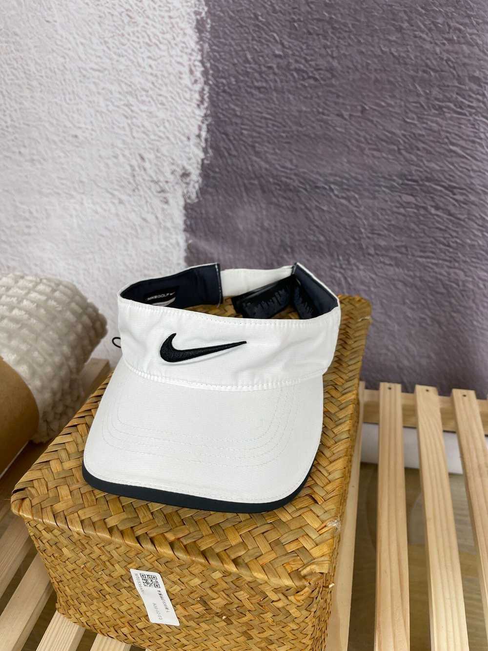 Nike × Streetwear × Vintage Nike Golf White Visor… - image 1