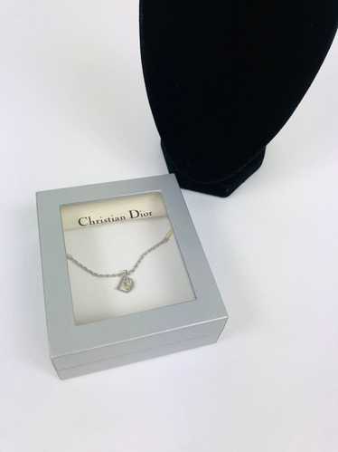 Dior Dior D logo necklace