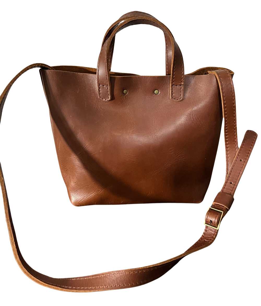 Portland Leather Mini Crossbody Tote - image 5