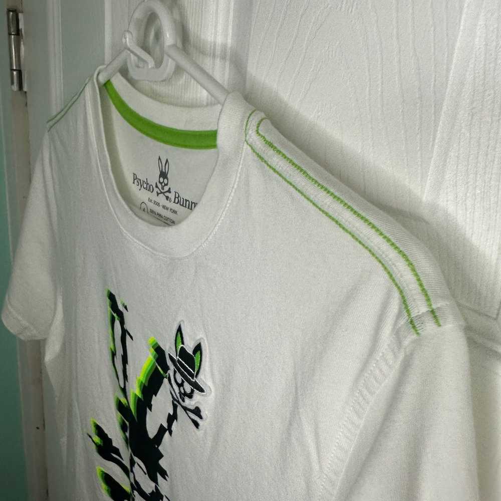 Psycho Bunny x tWich T Shirt Neon Green Size 4 10… - image 10