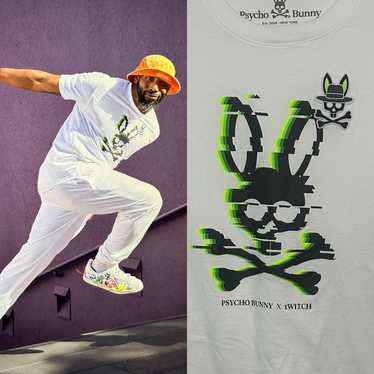Psycho Bunny x tWich T Shirt Neon Green Size 4 10… - image 1