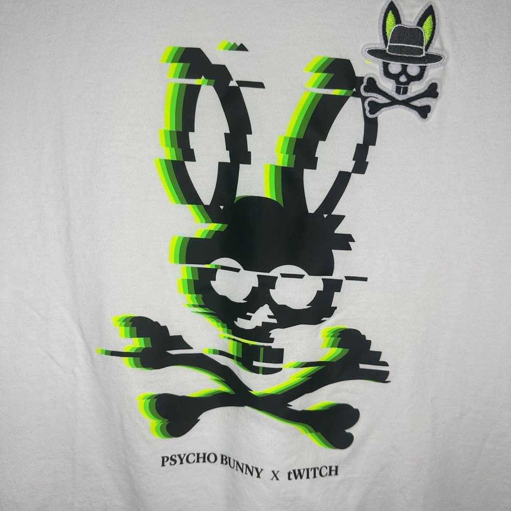Psycho Bunny x tWich T Shirt Neon Green Size 4 10… - image 5