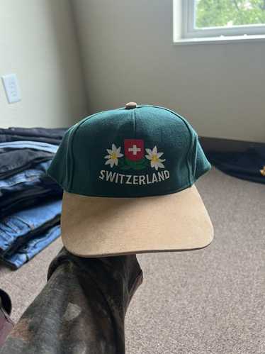 Vintage Switzerland Flower Embroidered Hat