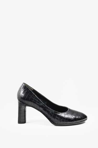 Robert Clergerie Robert Clergerie Black Croc Embos