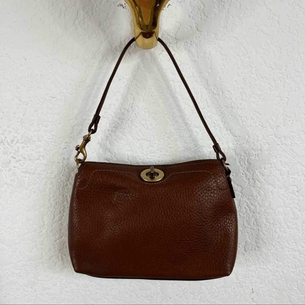 Coach COACH NY Hampton Turnlock Pebbled Leather W… - image 1