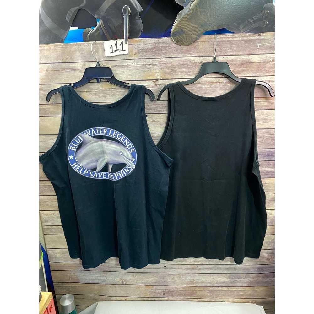 Vintage Australian Gold / Dolphins Black Tank Top… - image 2