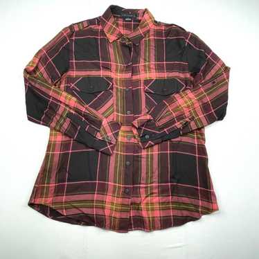 Sanctuary Sanctuary Plaid Boyfriend Shirt Womens … - image 1