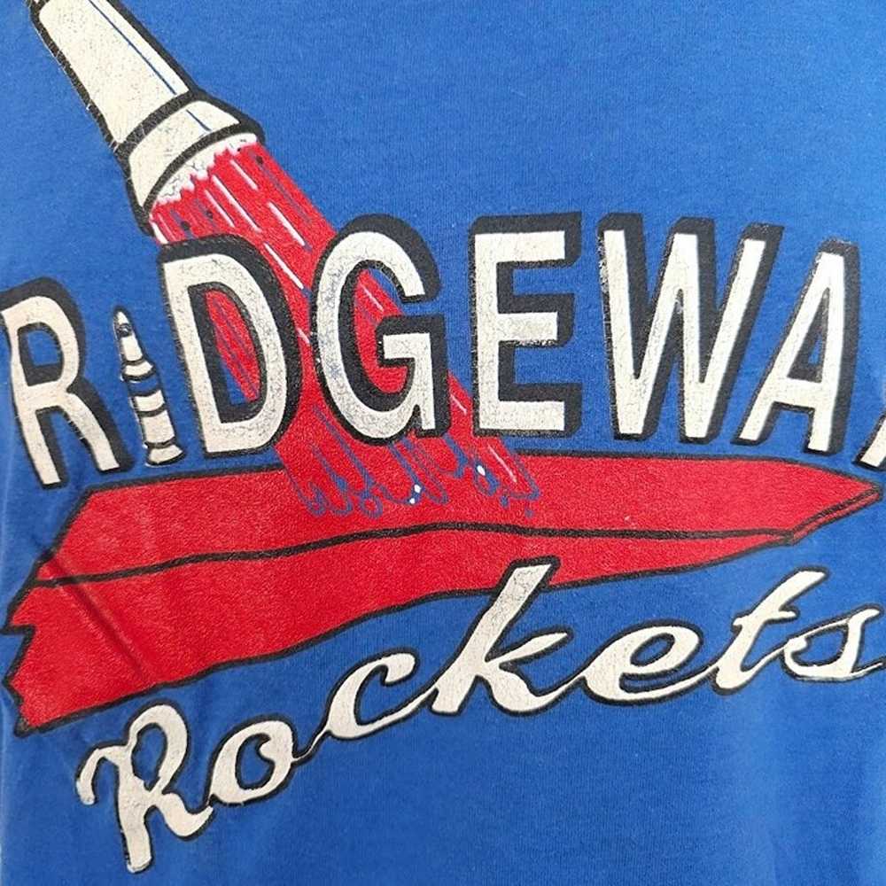 Vintage Ridgeway Rockets T Shirt Mens Size Small … - image 2