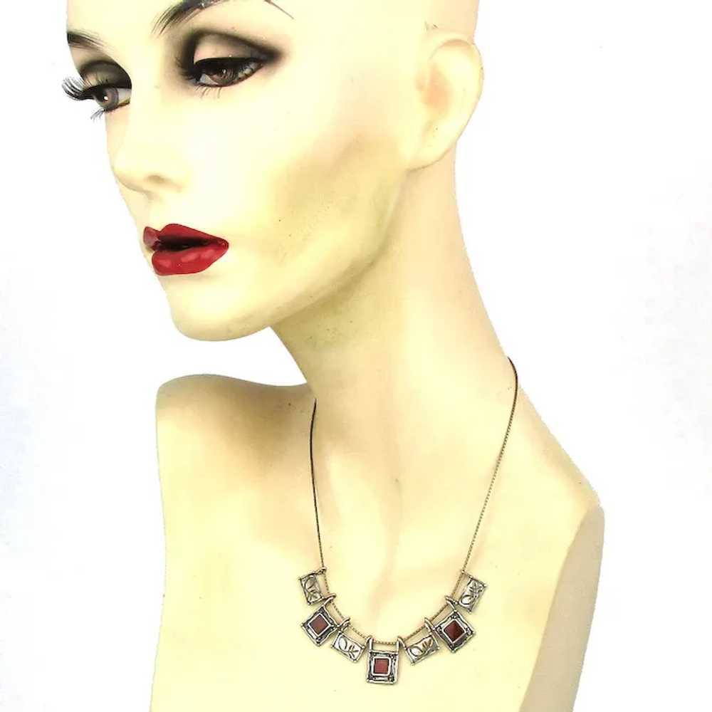 Modernist BILI 925 Israel Designer Necklace Sterl… - image 4