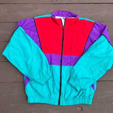 Other Vintage retro nylon zipup jacket