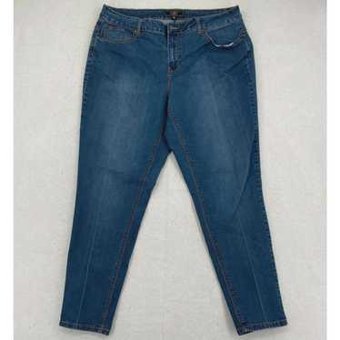 Vintage Cato Jeans Womens 18 Blue High Rise Skinn… - image 1