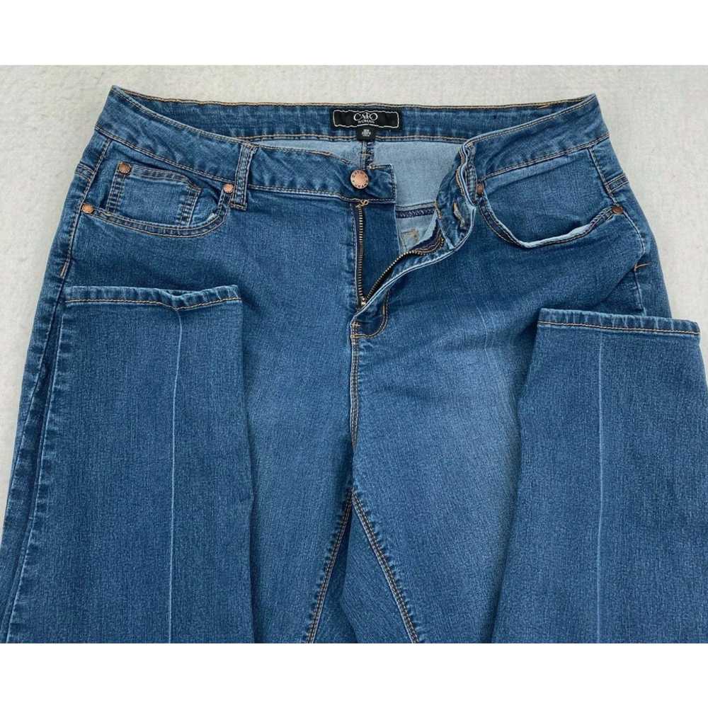 Vintage Cato Jeans Womens 18 Blue High Rise Skinn… - image 3