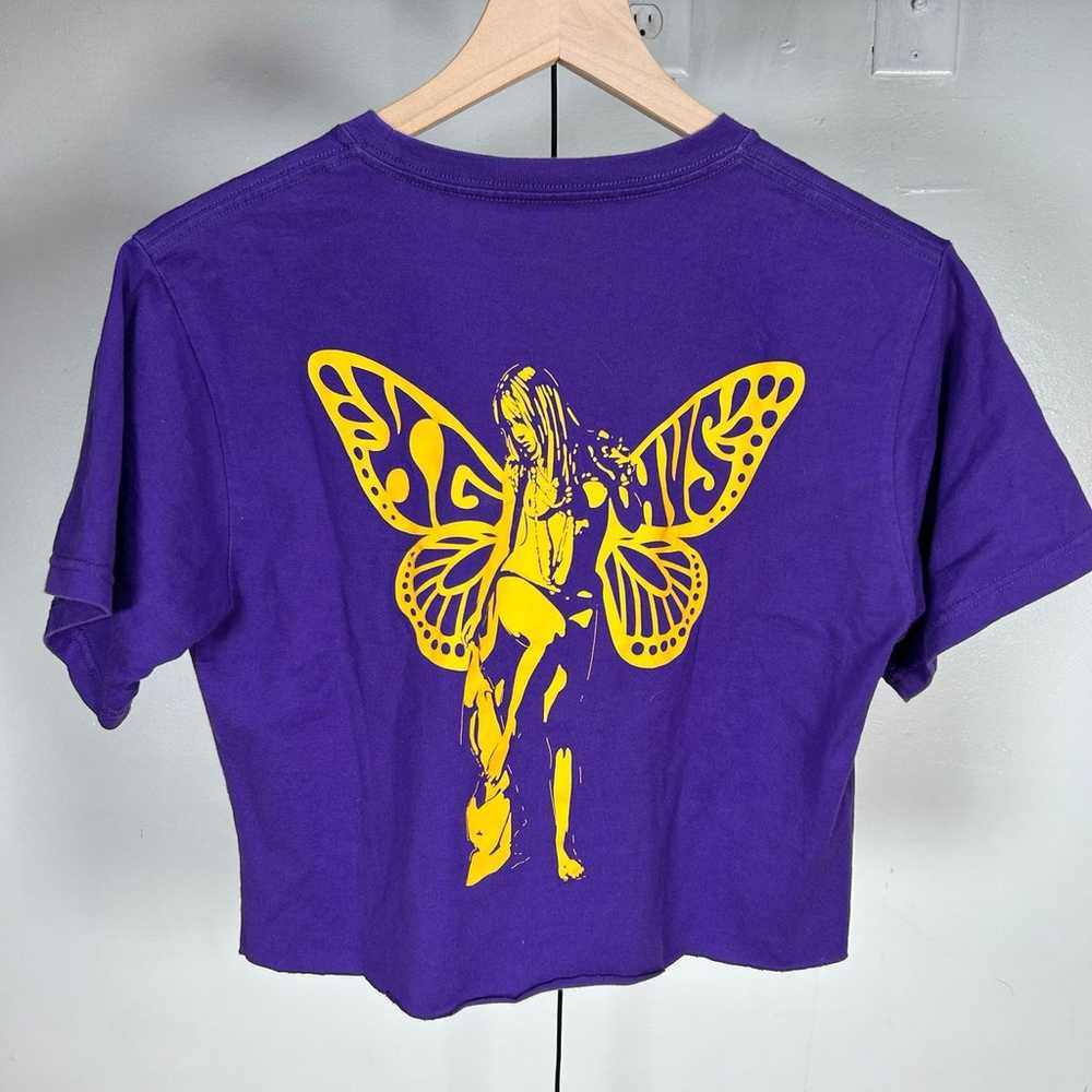 X-Girl Hysteric Glamour butterfly crop top t shirt - image 1