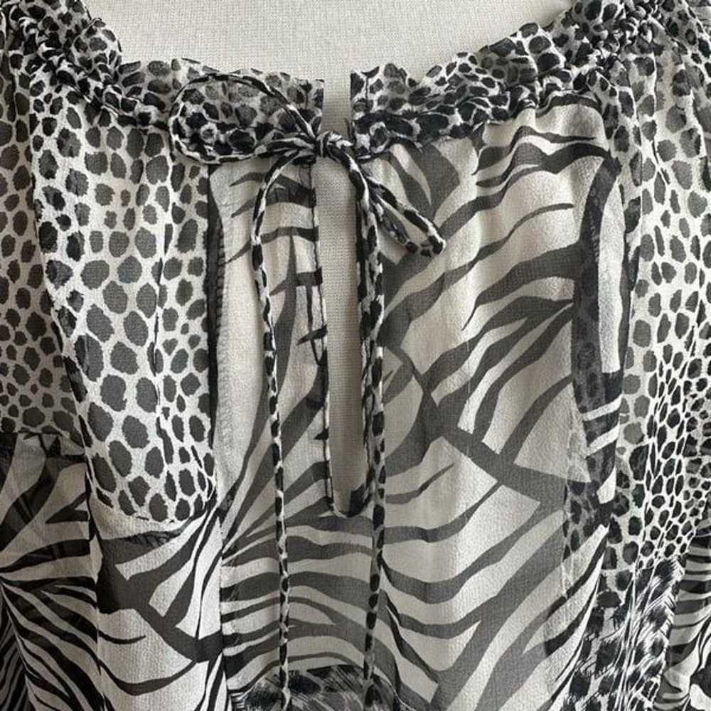 See by Chloe 100% Silk Jungalow Zebra Leopard Pri… - image 3