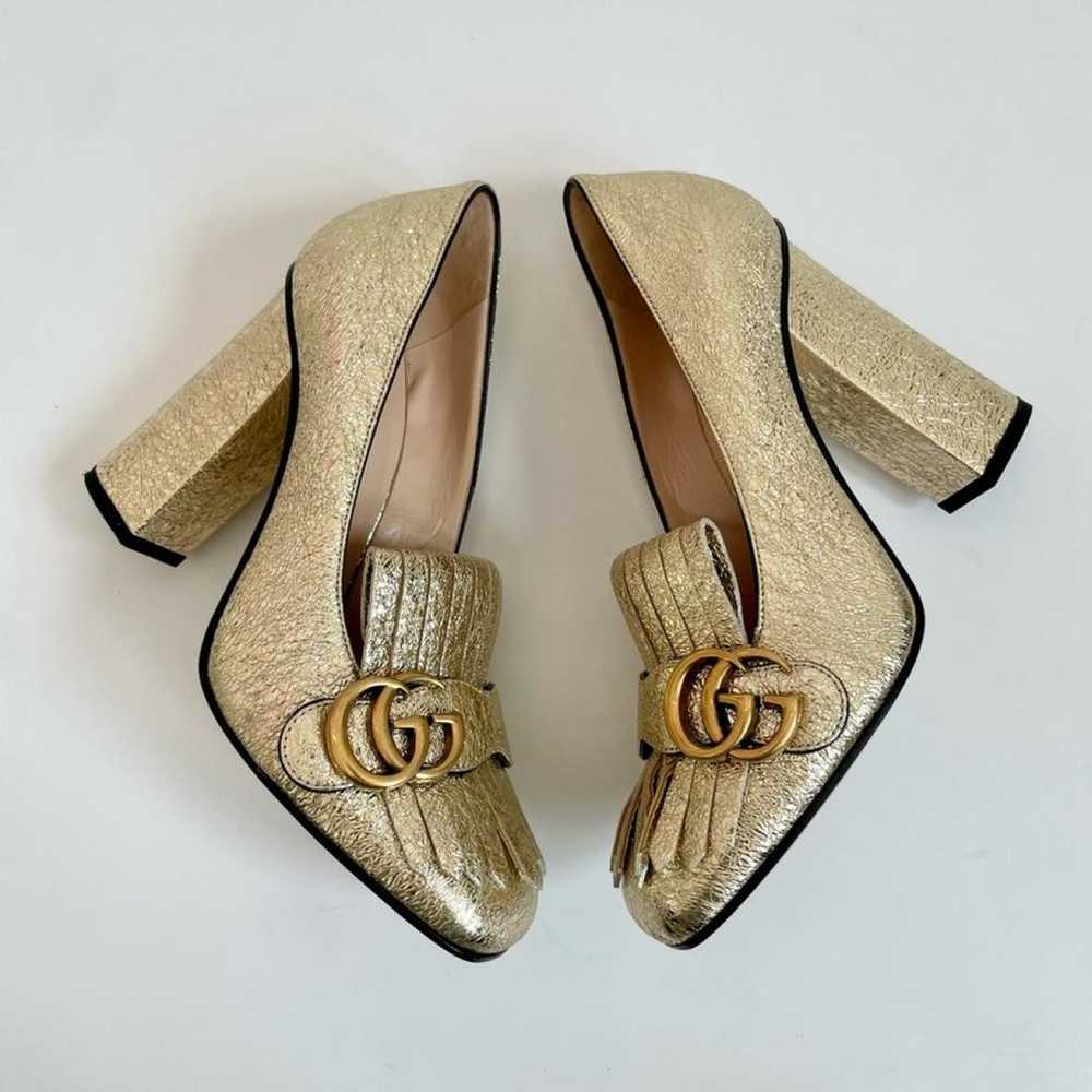 Gucci Marmont leather heels - image 10