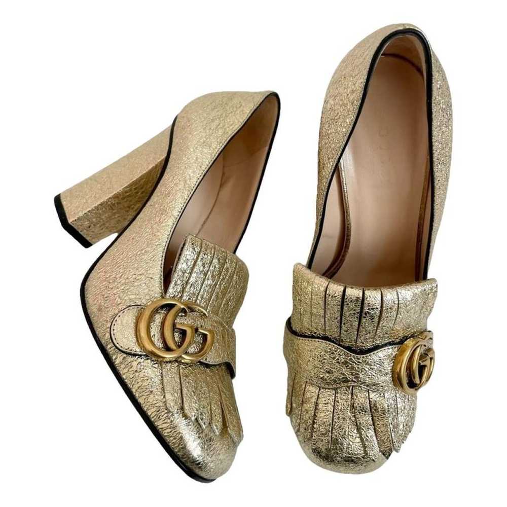 Gucci Marmont leather heels - image 1