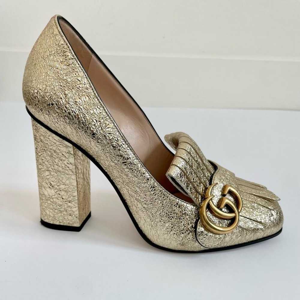 Gucci Marmont leather heels - image 3