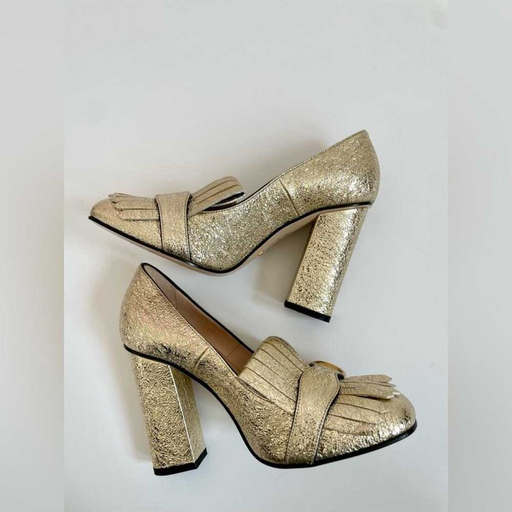 Gucci Marmont leather heels - image 9