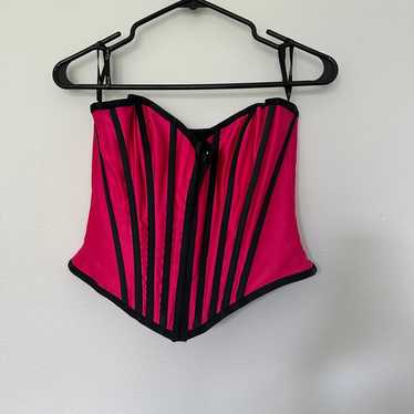 Vintage Tadashi Hot Pink Corset - image 1