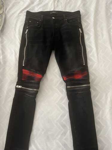 Amiri Amiri Mx2 Plaid Patch Jeans