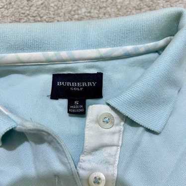 Burberry Golf Polo Shirt Small Ladies Blue collare
