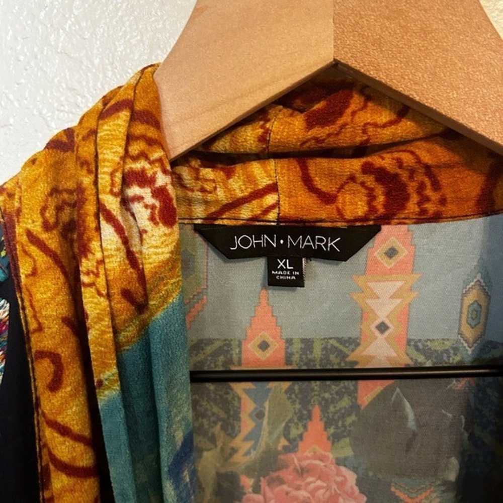 John Mark Floral Embroidered Bohemian Mixed Media… - image 6