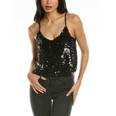 Walter Baker Black Sequin Top - image 1