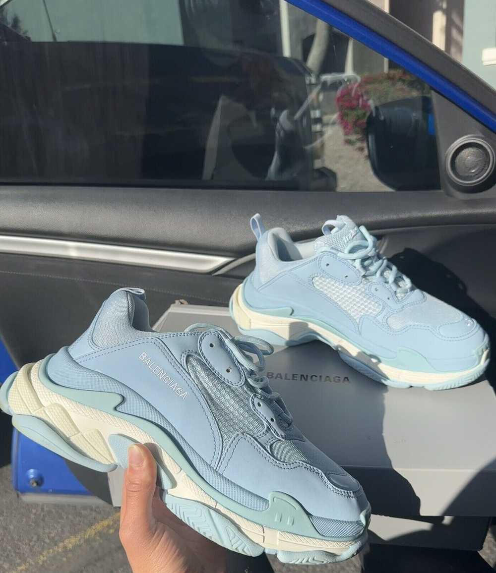 Balenciaga Triple S Sneakers in Light Blue - image 1