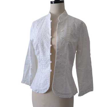 Anthropologie Odille Womens Top Size 8 White Lace… - image 1