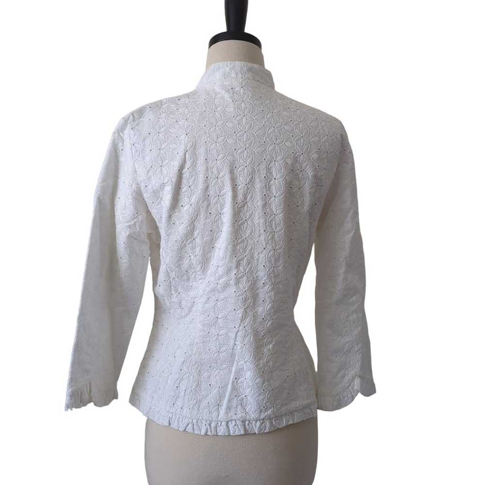 Anthropologie Odille Womens Top Size 8 White Lace… - image 2