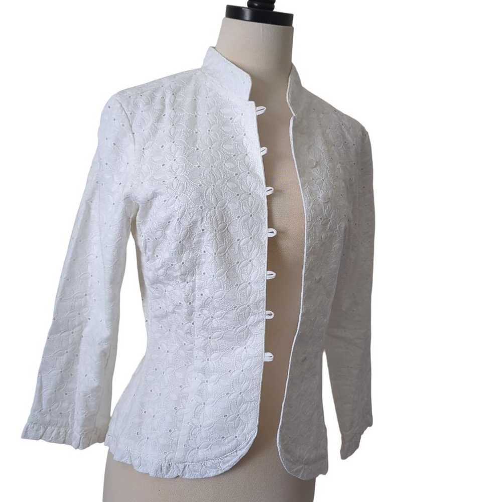 Anthropologie Odille Womens Top Size 8 White Lace… - image 3